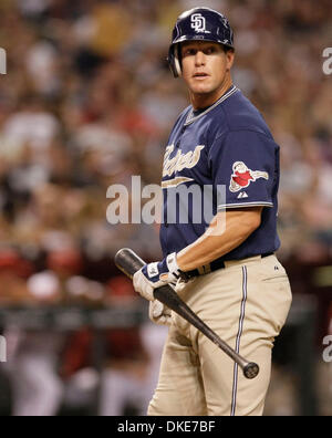 13. Juli 2007: San Diego Padres Recht Fielder Brian Giles in einem Spiel gegen die Arizona Diamondbacks im Chase Field in Phoenix, Arizona. Die Diamondbacks besiegte die Padres 8-3 (Credit-Bild: © Max Simbron/Cal Sport Media) Stockfoto