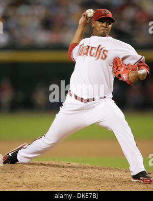 13. Juli 2007: Arizona-Diamantmarkierungen Krug Tony Pena auf dem Hügel gegen die San Diego Padres im Chase Field in Phoenix, Arizona. Die Diamondbacks besiegte die Padres 8-3 (Credit-Bild: © Max Simbron/Cal Sport Media) Stockfoto