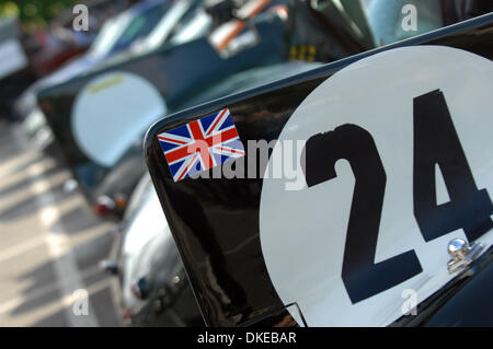 17. Juni 2007 - Le Mans, Frankreich - A Jaguar D-Type auf dem Display während der 24 Stunden von Le Mans-Fahrer-Parade, 15. Juni 2007.  (Kredit-Bild: © Rainier Ehrhardt/ZUMAPRESS.com) Stockfoto