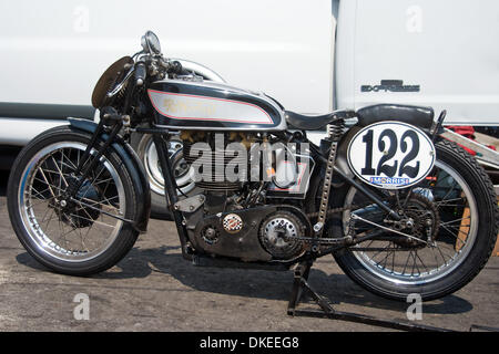 7. August 2009 - Alton, Virginia, Land der Veranstaltung - 9. August 2009: American Historic Racing Motorcycle Association (Kredit-Bild: © Mark Abbott/Southcreek Global/ZUMApress.com) Stockfoto