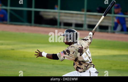 Profil auf San Antonio Missionen Luis Durango. Er war an bat gegen die Midland Rockhounds im Wolff-Stadion am Mittwoch, 13. Mai 2009.  Kin Mann Hui/kmhui@express-news.net (Credit-Bild: © San Antonio Express-News/ZUMA Press) Stockfoto