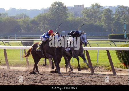 6. Juni 2009 - Elmont, New York, USA - Sommer Vogel (L) mit KENT DESORMEAUX auf und trainiert von Tim Ice gewinnt den 141. Ablauf die Belmont Stakes.  (Kredit-Bild: © Bryan Smith/ZUMA Press) Einschränkungen: * New York City Zeitungen Rechte heraus * Stockfoto