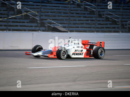 6. Juni 2009 - Dallas, Texas, Vereinigte Staaten von Amerika - Ryan Briscoe treibt die #6 Team Penske Dallara Honda bei Bombardier Learjet 550 k auf dem Texas Motor Speedway in Fort Worth, Texas. (Kredit-Bild: © Albert Pena/Southcreek EMI/ZUMA Press) Stockfoto