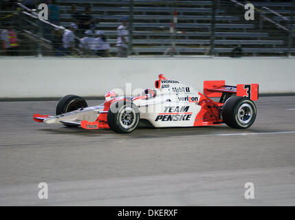 6. Juni 2009 - Dallas, Texas, USA - HELIO CASTRONEVES treibt die #3 Team Penske Dallara Honda auf der wichtigsten Strecke bei Bombardier Learjet 550 k auf dem Texas Motor Speedway in Fort Worth, Texas. (Kredit-Bild: © Albert Pena/Southcreek EMI/ZUMA Press) Stockfoto