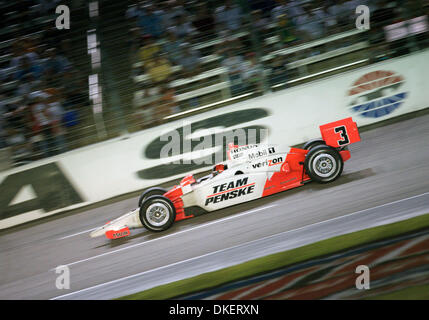 6. Juni 2009 - Dallas, Texas, USA - Helio Castroneves, treibt die #3 Team Penske Dallara Honda auf der wichtigsten Strecke bei Bombardier Learjet 550 k auf dem Texas Motor Speedway in Fort Worth, Texas. (Kredit-Bild: © Albert Pena/Southcreek EMI/ZUMA Press) Stockfoto