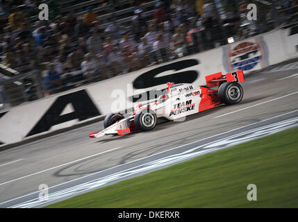 6. Juni 2009 - Dallas, Texas, USA - Helio Castroneves, treibt die #3 Team Penske Dallara Honda auf der wichtigsten Strecke bei Bombardier Learjet 550 k auf dem Texas Motor Speedway in Fort Worth, Texas. (Kredit-Bild: © Albert Pena/Southcreek EMI/ZUMA Press) Stockfoto