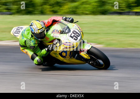 14. August 2009 - Alton, Virginia, USA - 14. August 2009: AMA am Virginia internationale Rennen Weg, 59 Jake Holden Corona Extra Honda CBR1000RR (Credit-Bild: © Mark Abbott/Southcreek Global/ZUMApress.com) Stockfoto