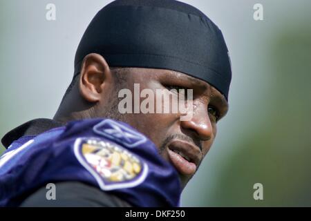 11. August 2009: Baltimore Ravens Verteidiger Le'Ron McClain während der Baltimore Ravens 2009 Trainingslager am Mc Daniels College in Westminster, Maryland (Credit-Bild: © Southcreek Global/ZUMApress.com) Stockfoto