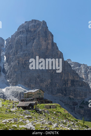 Brentei Hütte, Brenta-Dolomiten, Italien Stockfoto