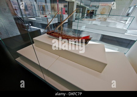 Musée d'Histoire de Marseille (Museum für Geschichte von Marseille)Galeere Stockfoto