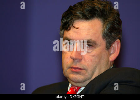 GORDON BROWN MP. CHANCELLOR OF THE EXCHEQUER. TLABOUR PARTY KONFERENZ 2002.LABOUR PARTY KONFERENZ 2002.03/10/2002.DI30. BILDNACHWEIS: ALLSTAR / Stockfoto