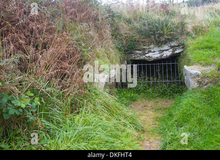 Fogou Dorfhäuser unterirdische Chysauster altes Dorf späten Eisenzeit und Romano-britischer Hof Cornwall Stockfoto