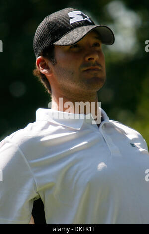 1. Juli 2009 - Washington, District Of Columbia, USA - TONY ROMO abschlägt während Earl Woods Memorial pro Runde im Rahmen des nationalen AT&T im Congressional Country Club. (Kredit-Bild: © James Berglie/ZUMA Press) Stockfoto