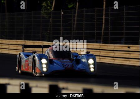 13. Juni 2009 - Le Mans, Frankreich - #007-Lola-Aston Martin während der 24 Stunden von Le Mans, Samstag, 13. Juni 2009, in Le Mans, Frankreich. (Kredit-Bild: © Rainier Ehrhardt/ZUMAPRESS.com) Stockfoto