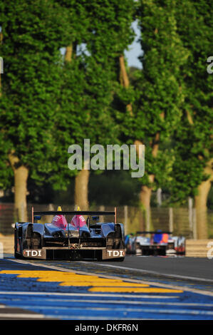 13. Juni 2009 - Mans Le, Frankreich - #1 Audi Sport R15 während der 24 Stunden von Le Mans, Samstag, 13. Juni 2009, in Le Mans, Frankreich. (Kredit-Bild: © Rainier Ehrhardt/ZUMAPRESS.com) Stockfoto