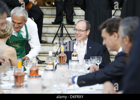 Prinz Albert II Ducasse Prinzess Charlene "Mittagessen auf dem Rasen" feiert 150. Geburtstag SBM (Société des Bains de Mer Casino Stockfoto