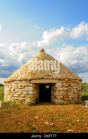 Traditionellen Steinhütte in Vodnjan, Istrien, Kroatien Stockfoto, Bild