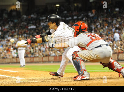 21. Juli 2009 - Houston, Texas, USA - Baseball MLB: Houston Infielder Getreidebrände KAZUO MATSUI während einer Nationalliga Matchup zwischen den St. Louis Cardinals und Houston Astro.  Houston gewann das Spiel 11-6. (Kredit-Bild: © Stacy Revere/Southcreek Global/ZUMA Press) Stockfoto