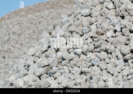 Schlacke Steinen - die Abfälle aus Eisenerz, Makro Stockfoto