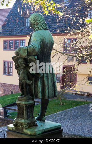 Bachhaus mit Bach-Gedenkstätte im Herbst Licht, Stadt Eisenach, Thüringen, Deutschland, Europa Stockfoto