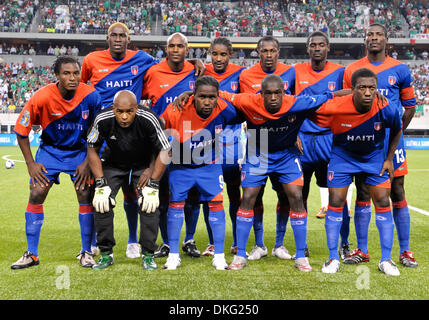 19. Juli 2009 - Arlington, Texas, USA - CONCACAF Gold Cup 2009-Viertelfinale - Haiti Mannschaftsfoto vor dem Fußballspiel. (Kredit-Bild: © Steven Leija/Southcreek Global/ZUMA Press) Stockfoto