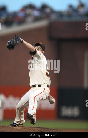 27. Juli 2009 - San Francisco, Kalifornien - San Francisco Giants Krug TIM LINCECUM in Aktion während des MLB-Spiels zwischen den Pittsburgh Pirates und die San Francisco Giants im AT&T Park in San Francisco. (Kredit-Bild: © Matt Cohen/Southcreek Global/ZUMA Press) Stockfoto