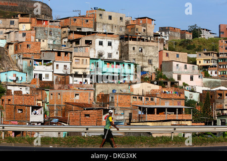 Favela in Salvador da Bahia, Bahia, Brasilien, Südamerika Stockfoto