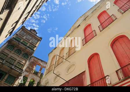 Brasilien, Bahia, Salvador: Senken Sie Stadt Cidade Baixa der Pelourinho, der wunderschön restaurierten Altstadt von Salvador de Bahia. Stockfoto