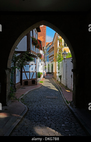 Torbogen, Hildesheim, untere Sachsen, Deutschland, Europa Stockfoto