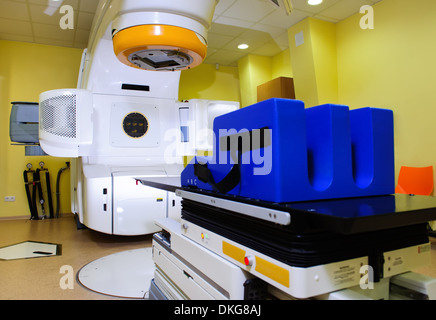 Rradiotherapy Technologie. Foto im Krankenhaus. Keine Menschen Stockfoto