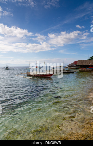 Boote am Meer, Cebu, Philippinen, Asien Stockfoto