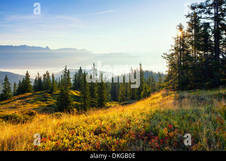 Sonnenaufgang am Hochkönig, Salzburger Land, Österreich Stockfoto