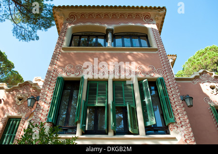 Gaudí-Haus-Museum - Casa Museu Gaudi, Park Güell, Barcelona, Katalonien, Spanien Stockfoto