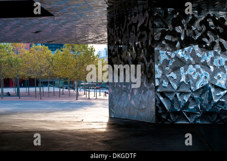 Architekturdetail, Museu Blau - Blau-Museum, Natural History und Science Museum, Barcelona, Katalonien, Spanien Stockfoto