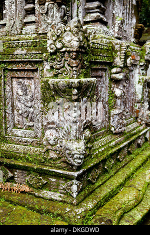 Teil des Tempels Pura Kehen auf Bali, Indonesien, Nahaufnahme Stockfoto