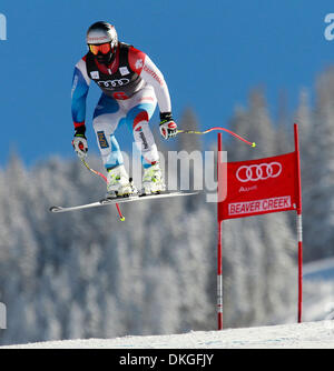 Beaver Creek, Colorado, USA. 5. Dezember 2013. BEAT FEUZ der Schweiz während des Trainings laufen für FIS Ski World Cup Downhill Rennen der Herren in Beaver Creek, Coloradorado. Bildnachweis: Ralph Lauer/ZUMAPRESS.com/Alamy Live-Nachrichten Stockfoto