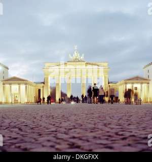 Brandenburger Tor, Pariser Platz, Berlin, Deutschland Stockfoto