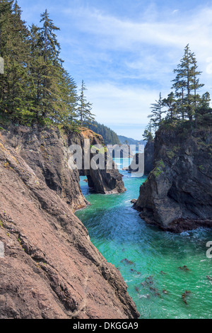 Kliffküste in Samuel H Boardman State Park, Oregon, USA Stockfoto