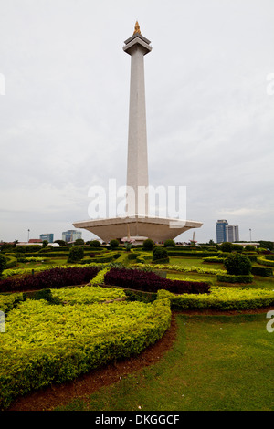 Nationales Denkmal, Merdeka Square, Jakarta, Java, Indonesien, Asien Stockfoto