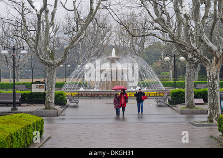 französischer Stil Fuxing Park befindet sich in der ehemaligen französischen Konzession in Sonderwirtschaftszone District, Shanghai, China Stockfoto