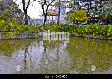französischer Stil Fuxing Park befindet sich in der ehemaligen französischen Konzession in Sonderwirtschaftszone District, Shanghai, China Stockfoto