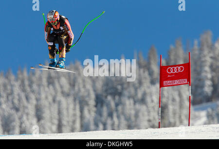 Beaver Creek, Colorado, USA. 5. Dezember 2013. 05.12.2013 Beaver Creek, Colorado. USA. JAN HUDEC von Kanada während der Trainingslauf für FIS Ski World Cup Downhill Rennen der Herren in Beaver Creek, Coloradorado. Bildnachweis: Ralph Lauer/ZUMAPRESS.com/Alamy Live-Nachrichten Stockfoto