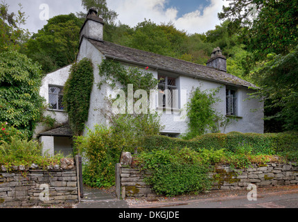 Dove Cottage, die Heimat des Dichters William Wordsworth. Grasmere, Cumbria, England. Stockfoto