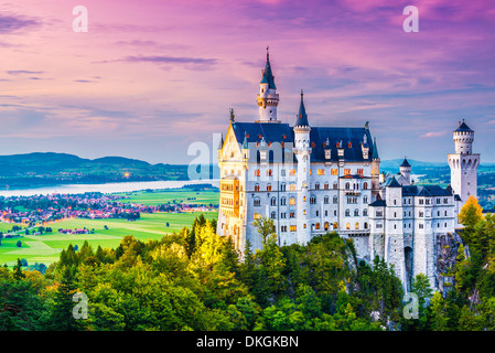 Schloss Neuschwanstein in Deutschland. Stockfoto