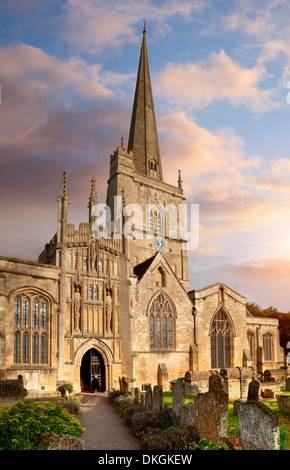 St. John the Baptist Church, Burford, Oxfordshire, England. Stockfoto