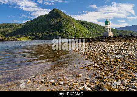 Fahrwassermarkierung an einem Norris Punkt Bonne Bay in Gros Morne National Park, Neufundland Stockfoto