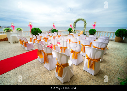 Hochzeit Zeremonie im freien Stockfoto