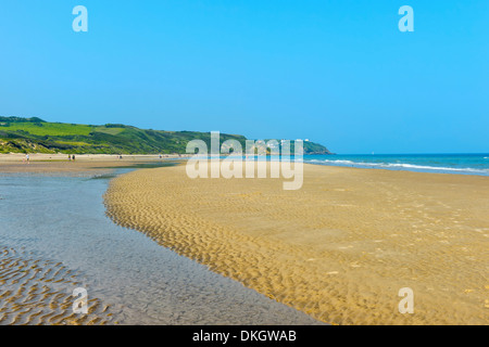 Strand in der Nähe von Cap Griz Nez, Côte Opale, Region Nord-Pas-de-Calais, Frankreich Stockfoto