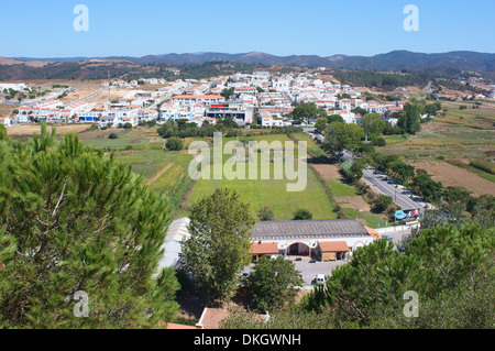 Blick von Aljezur Algarve Portugal Stockfoto