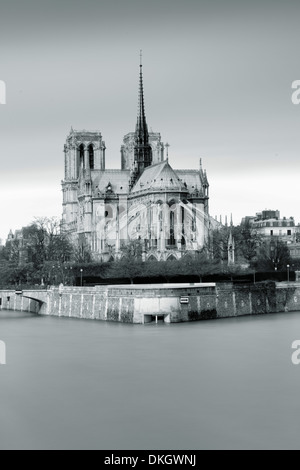 Kathedrale Notre-Dame auf der Fluss Seine, Paris, Île-de-France, Frankreich, Europa Stockfoto